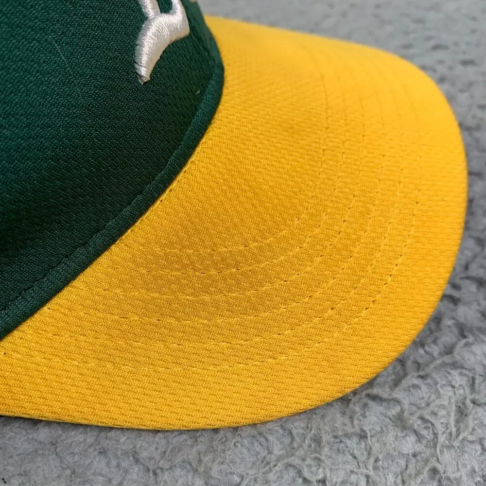 Oakland A's Athletics Baseball Hat Youth Team MLB Strap Back Green Adjustable
